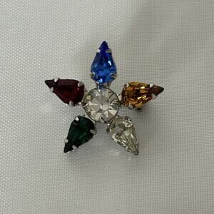 Lovely Silver Tone Multi-Colored B. David Order Of The Eastern Star Pin. 1"